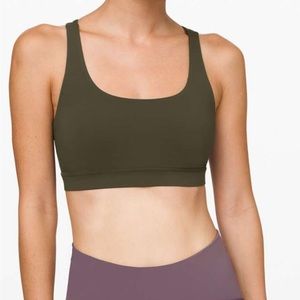 Lululemon Energy Bra *Medium Support, B-D Cups* in Dark Olive
